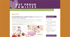 Desktop Screenshot of outproudfamilies.com