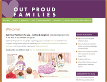 Tablet Screenshot of outproudfamilies.com
